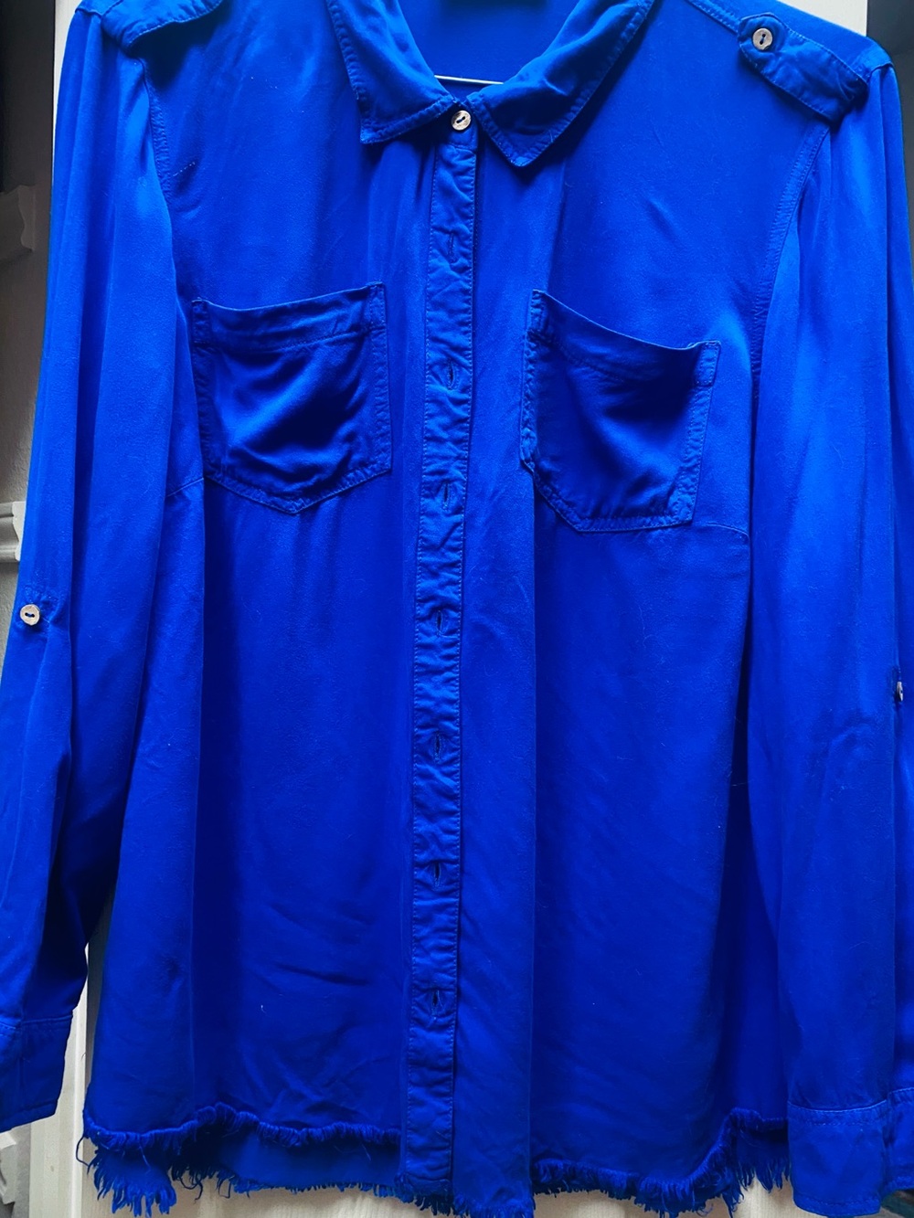A Beautiful Soul Cobalt Blue V-Neck Top